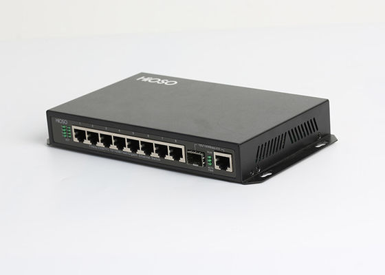 8 10/100M RJ45 Port DC12V Gigabit Ethernet Switch Untuk Sistem Keamanan