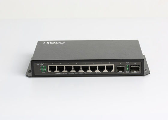 HiOSO Wall Mounting 1490nm Gigabit Ethernet Switch, Gigabit SFP Switch