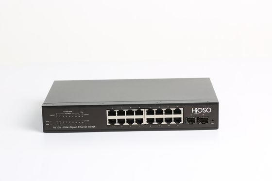 8K MAC Learning CCC Bersertifikat AC110V Ethernet Access Switch 18 Port