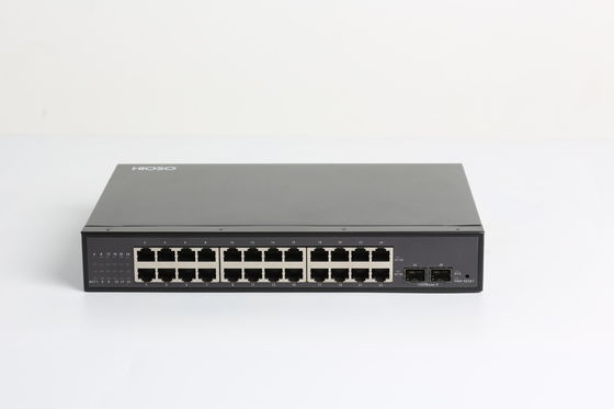 24 Port 1000M Rj45 2 Port SFP 1000M Sakelar Gigabit Ethernet 26 Port