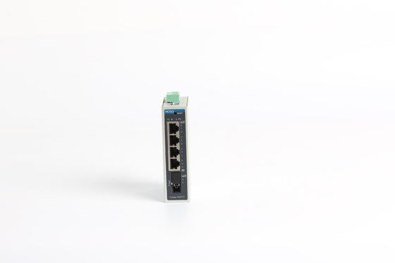 5 Port Rj45 1 1000M Fx Port Din Rail Ethernet Switch, Din Mount Poe Switch