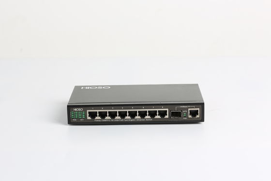 Sertifikasi CCC 8 Port 48V POE Switch Smart Support IP Camera