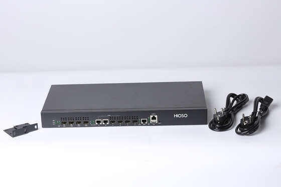 Hioso 4 Port EPON OLT Catu Daya Ganda Rak 1U Pasokan OLT Ftth Huawei ZTE ONU