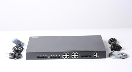 HiOSO 8EPON 10G Uplink HA7308CX EPON OLT FTTX Solution 20KM OLT EPON Kompatibel Dengan Onus