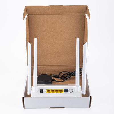 HiOSO Dual Band ONU 4GE WIFI Casing Plastik XPON ONU Untuk Solusi FTTH FTTO