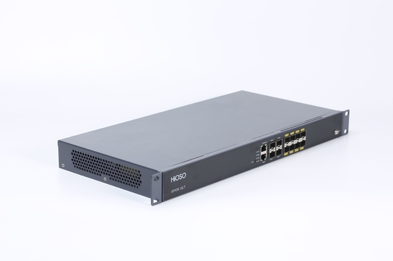HA7308G-J 8PON GPON OLT Dukungan WEB SNMP CLI 4 GE/10GE SFP/SFP+(10GE) port uplink optik