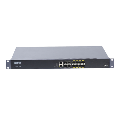 HA7308G-J 8PON GPON OLT Dukungan WEB SNMP CLI 4 GE/10GE SFP/SFP+(10GE) port uplink optik