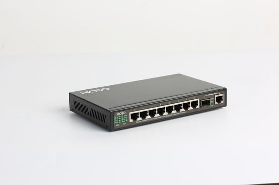 Sertifikasi CCC 8 Port 48V POE Switch Smart Support IP Camera