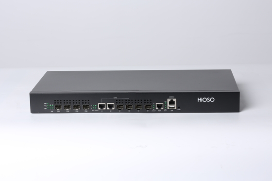 Hioso 4 Port EPON OLT Catu Daya Ganda Rak 1U Pasokan OLT Ftth Huawei ZTE ONU